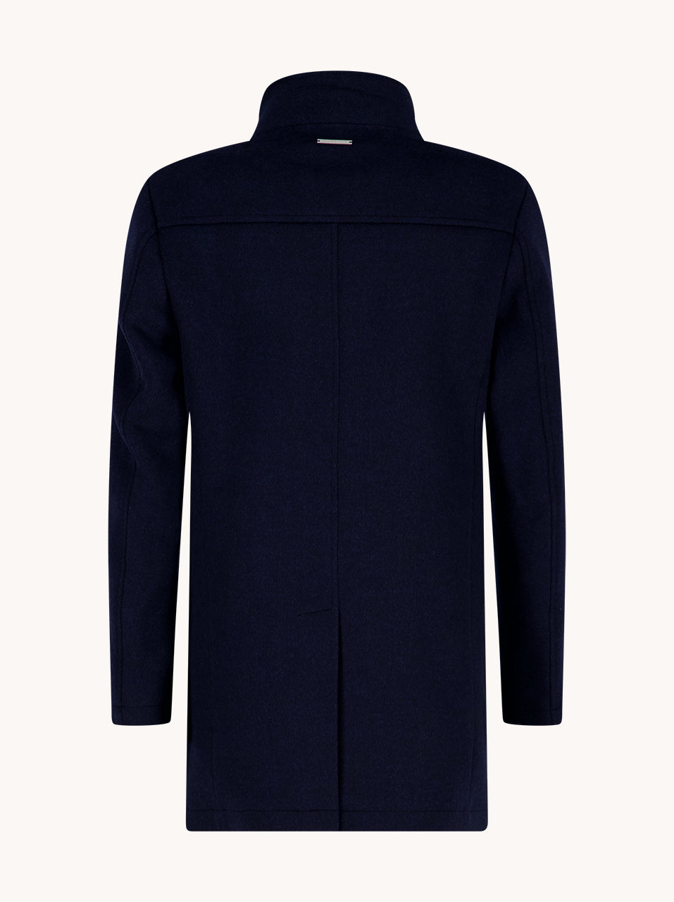 A Fish Named Fred Funnel Neck Coat - Navy