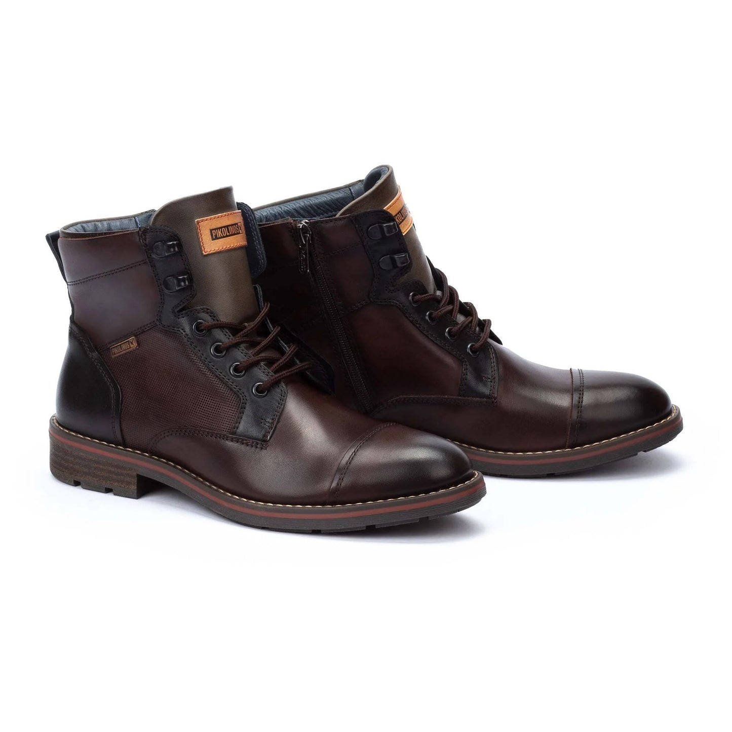 Pikolinos| YORK- Lace-up boots with zip inside M2M-8156C1-OLMO