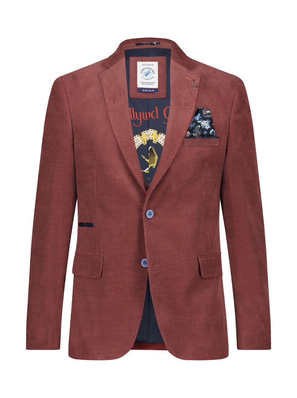 A Fish Named Fred Rib Masks Blazer - Chilli Red