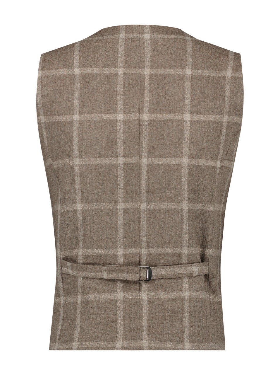 A Fish Named Fred Rock & Roll Waistcoat Big Check - Sand