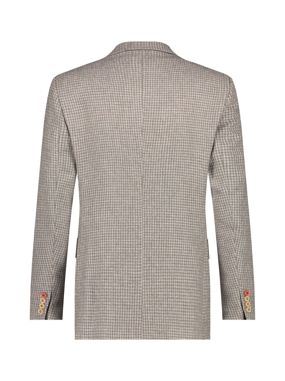 A Fish Named Fred Small Checks Blazer - Beige White