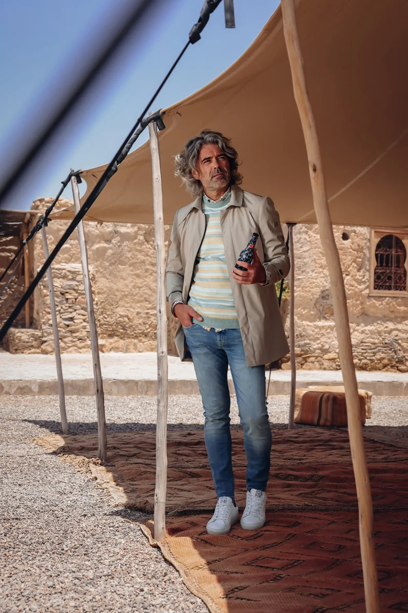 A Fish Named Fred Trench Coat - Sand