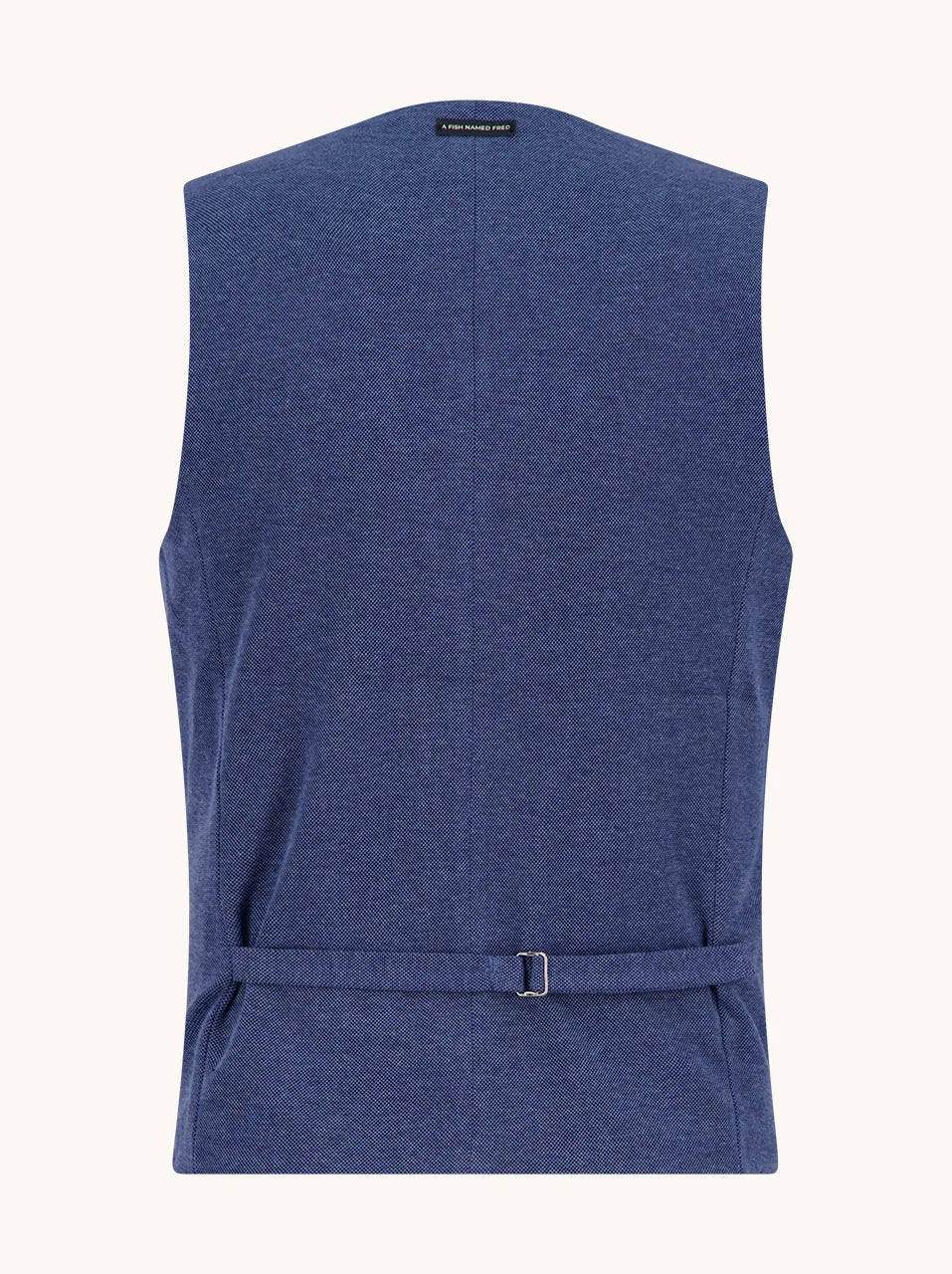 A Fish Named Fred Waistcoat Pique - Cobalt