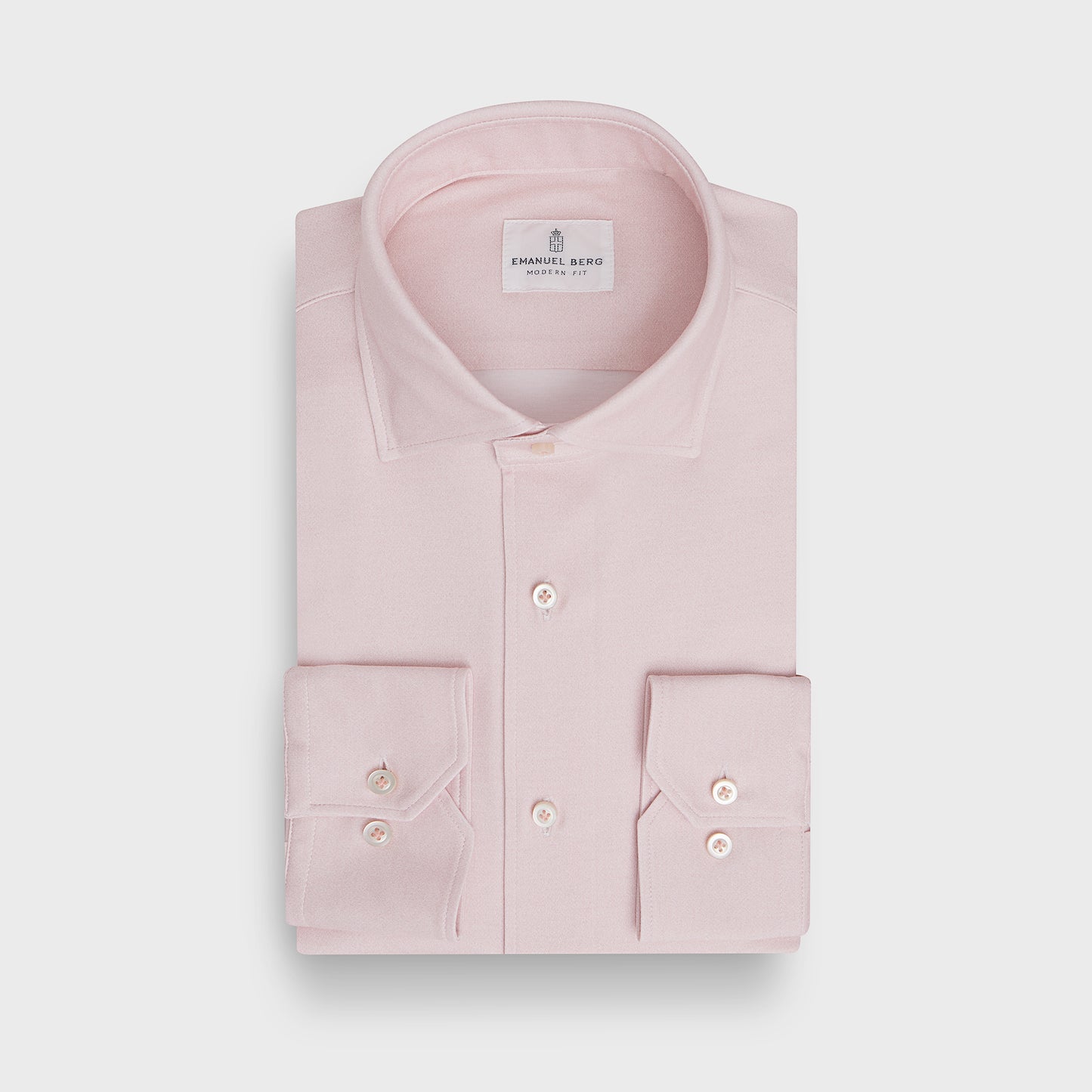 Emanuel Berg 4Flex Stretch Shirt - Light Pastel Pink