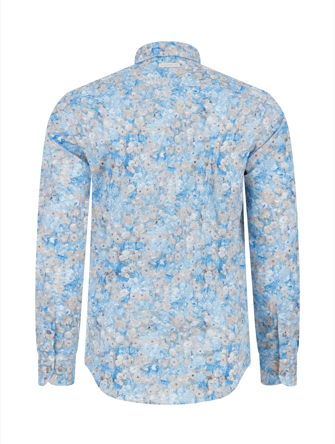 A Fish Named Fred Shirt LS Klimt Flower - Light Blue