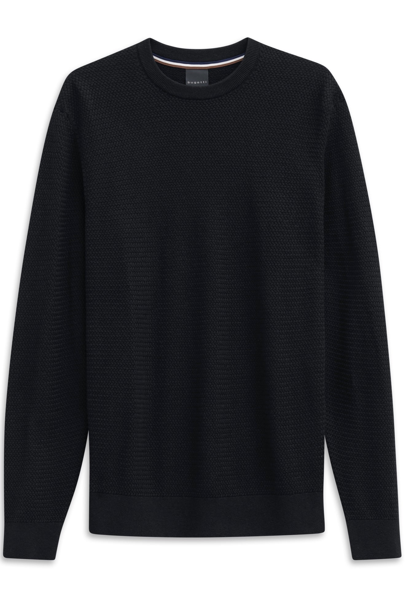 Bugatti Cable Knit Crewneck - Navy