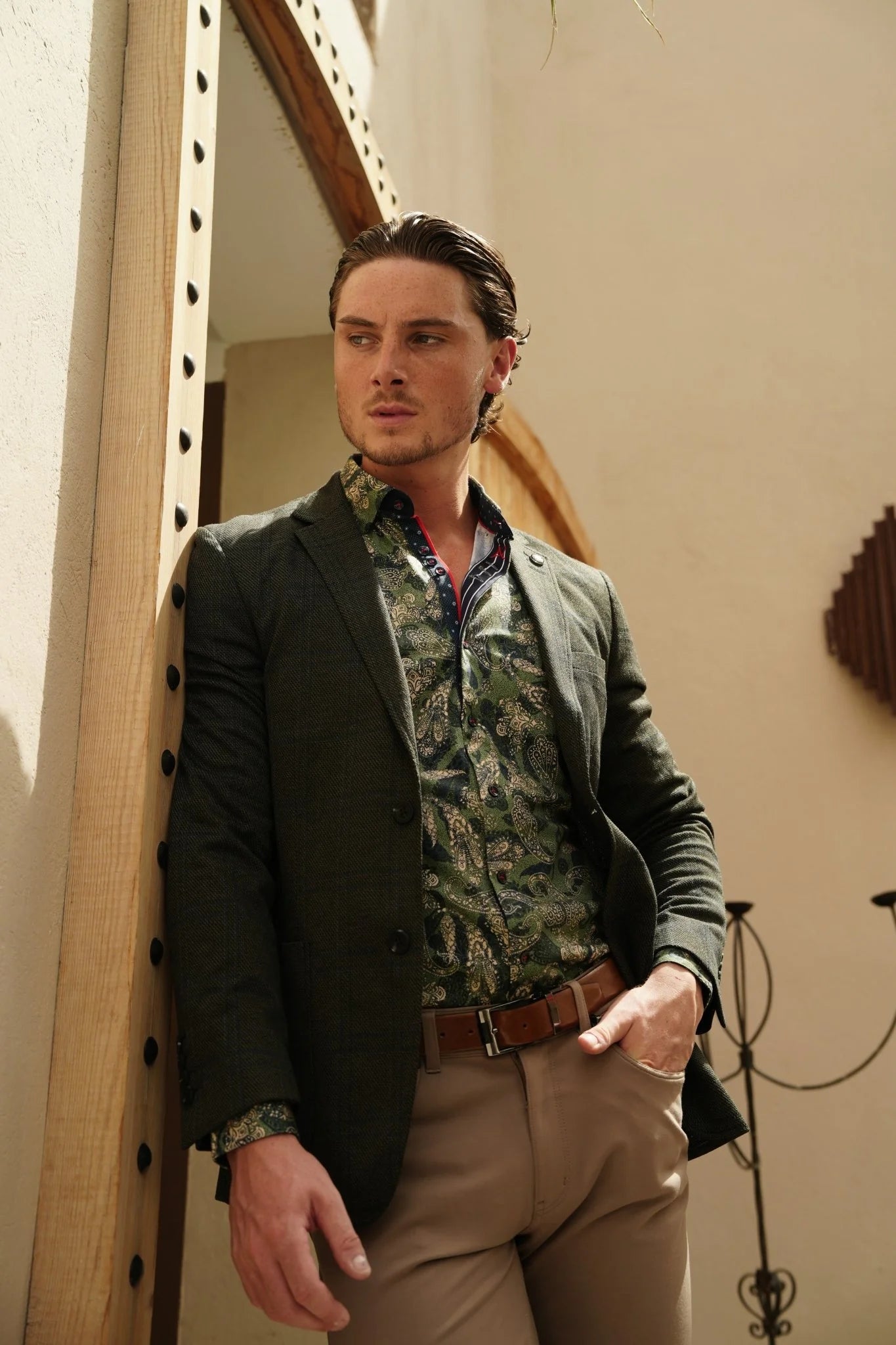 Au Noir Blazer Brosnan - Olive