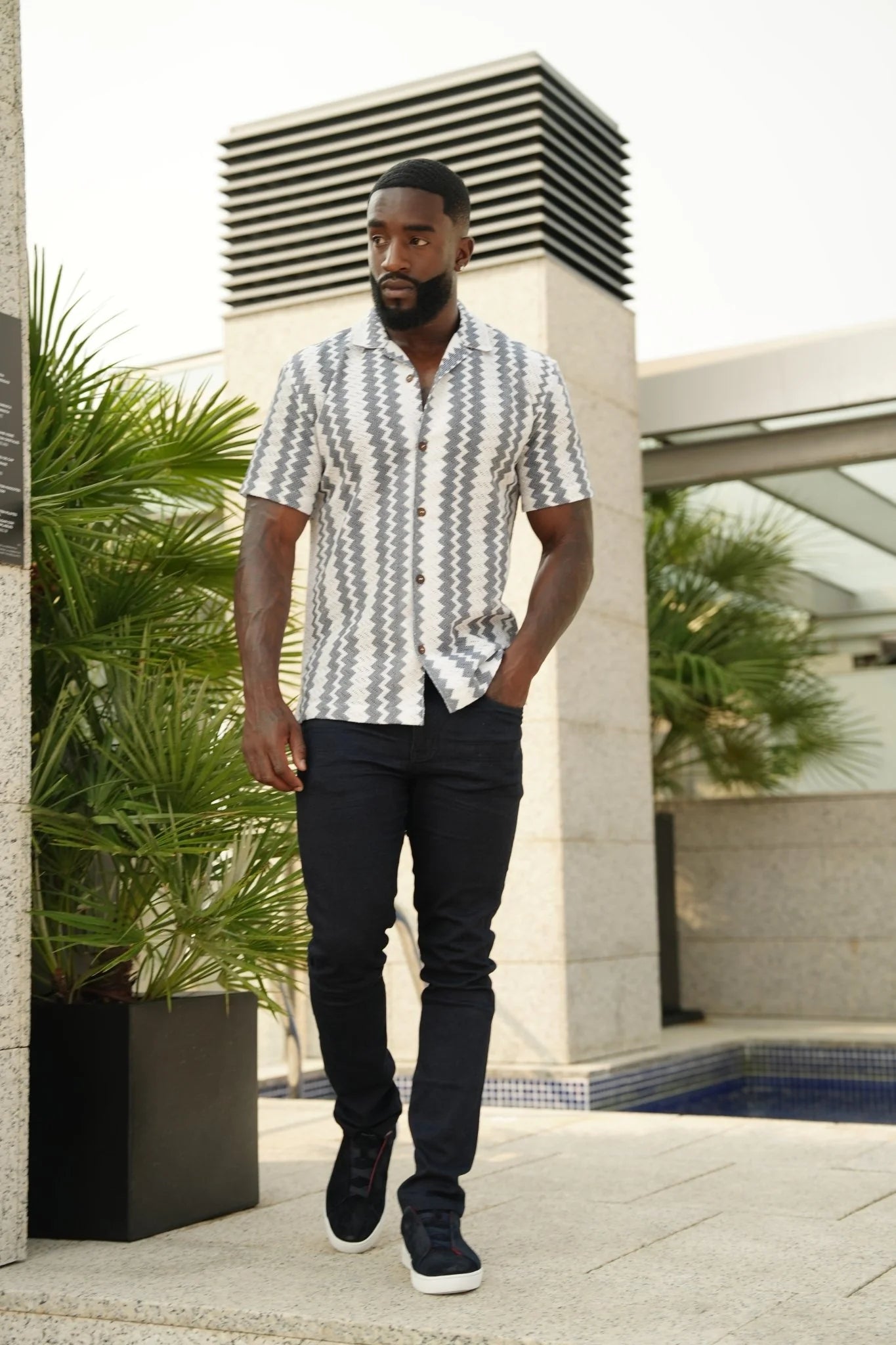 Au Noir SS Raj-T - White/Navy