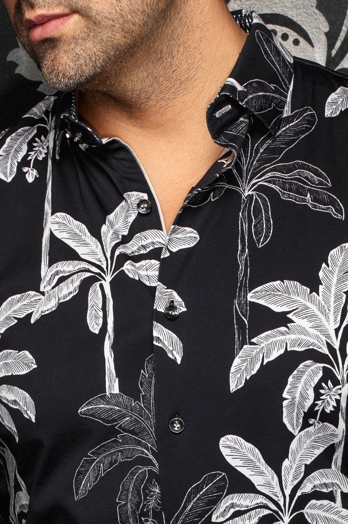 Au Noir LS Palmwave - Black