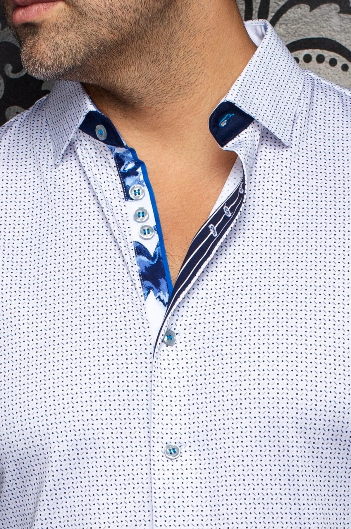 Au Noir LS Shirt Stonehill - White