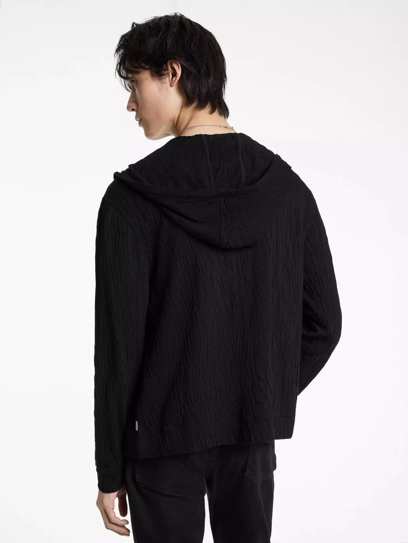 John Varvatos Ihsan Full Zip Hood - Black
