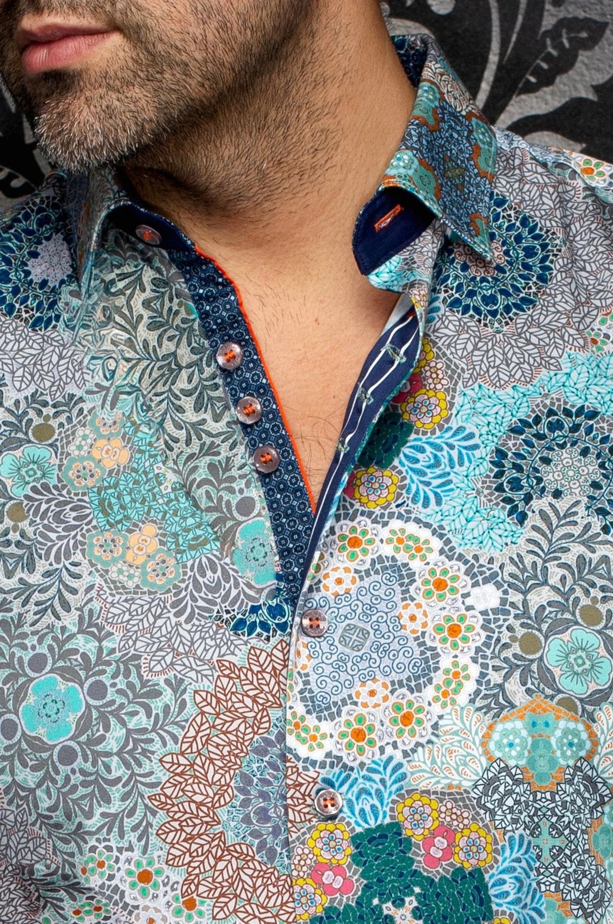 Au Noir LS Shirt Ashar - Aqua Green