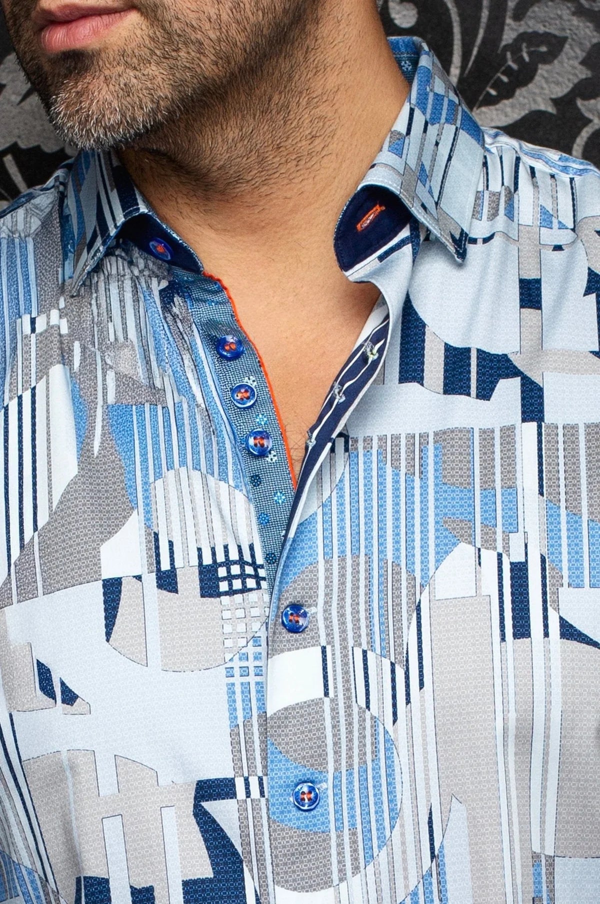 Au Noir LS Shirt Lajedo - Lt Blue