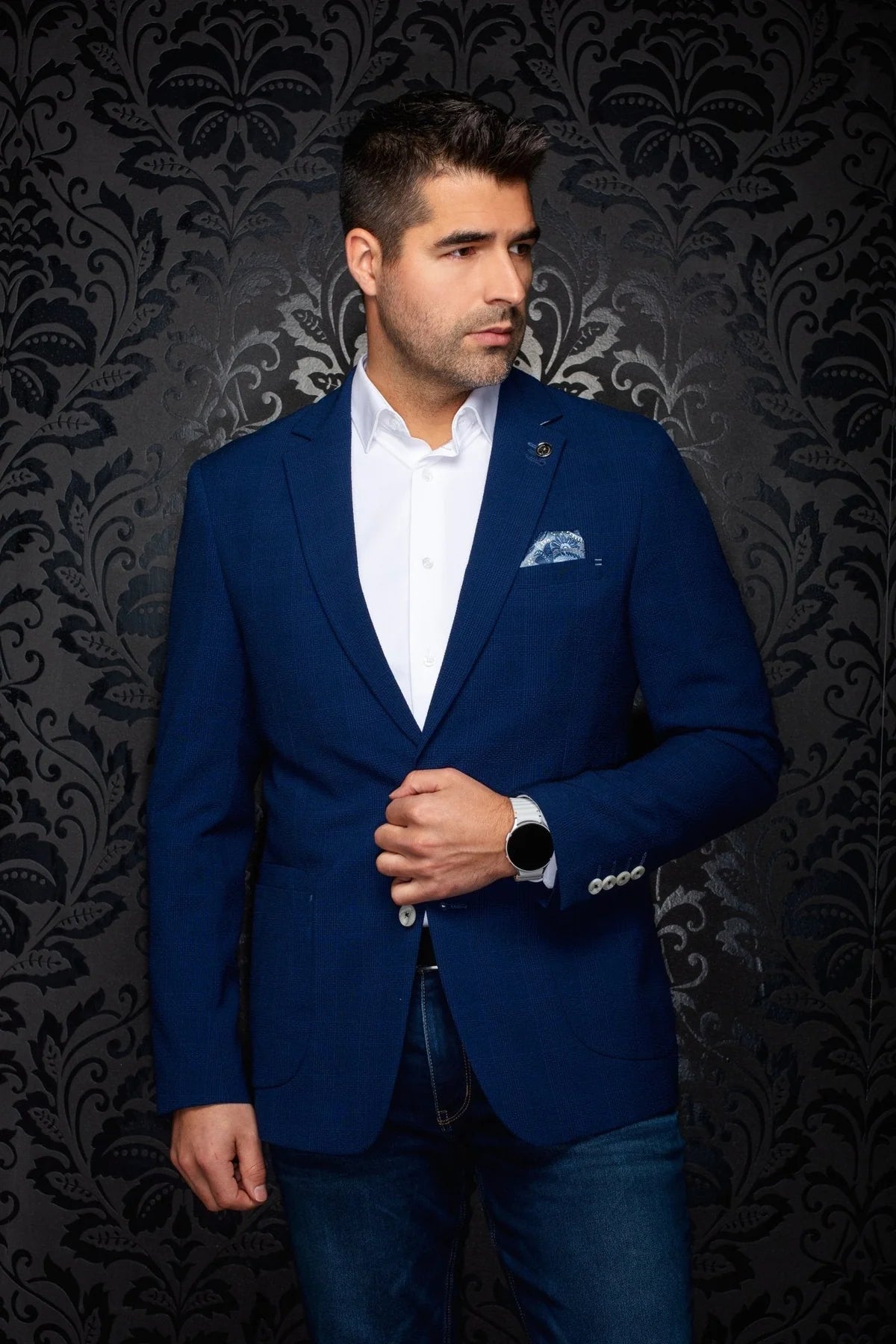 Au Noir Blazer Troy - Dark Royal