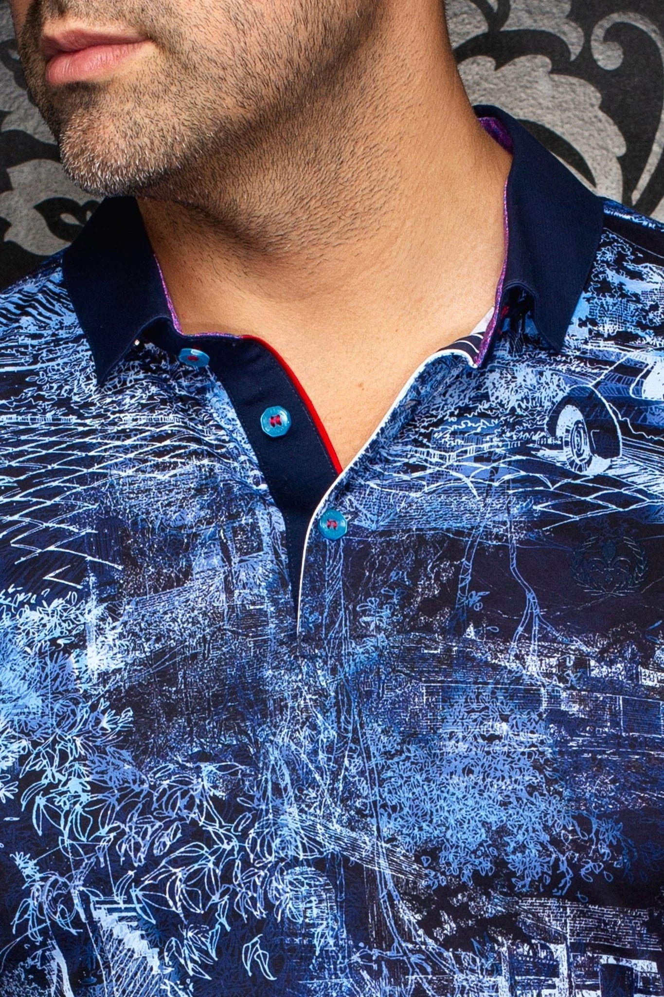 Au Noir SS Polo Draintree - Navy