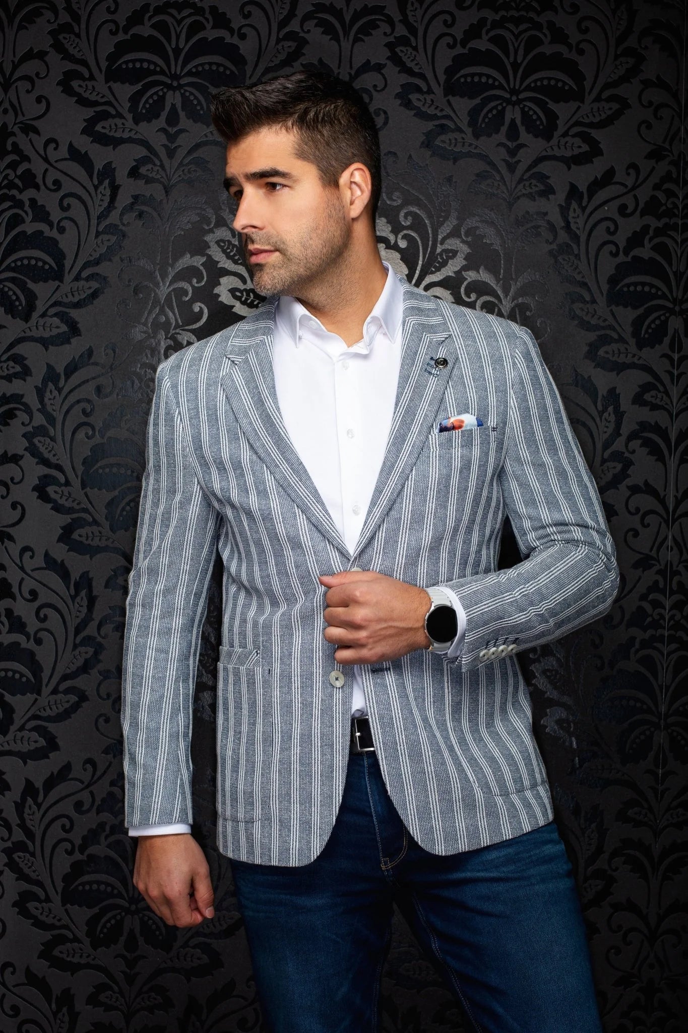 Au Noir Blazer Remy - Blue