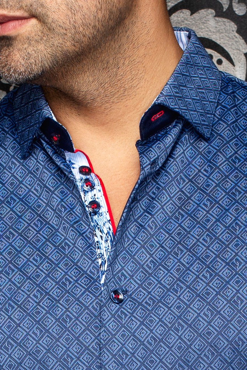 Au Noir SS Shirt Atacama - Navy