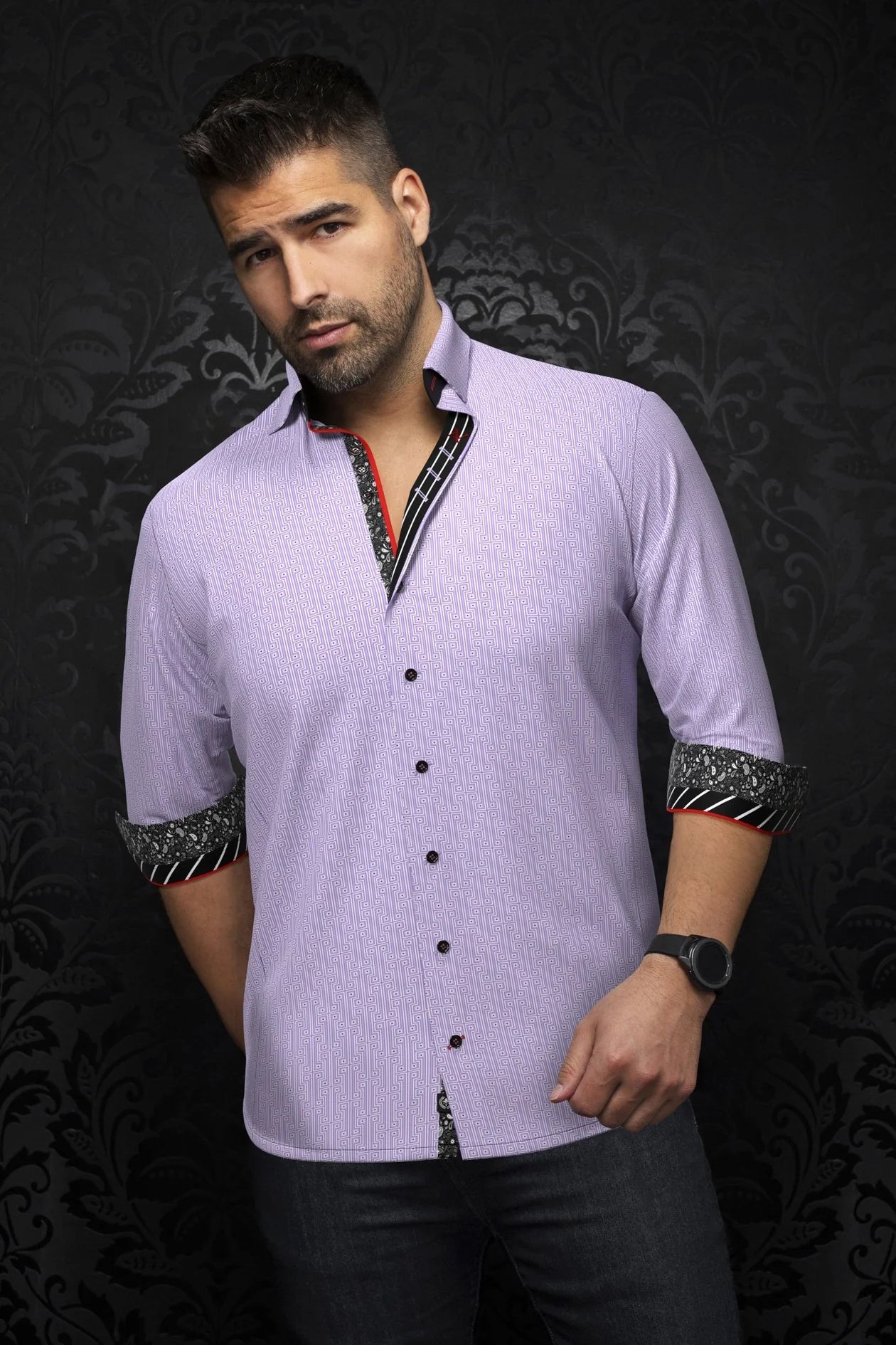 AU Noir-Shirt | UNDERWOOD Lavender