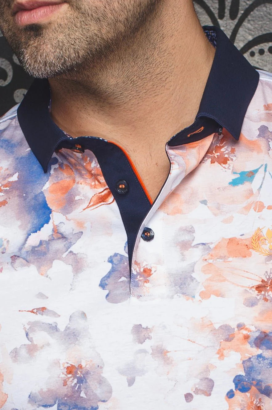 Au Noir Polo SS Anzio - Orange