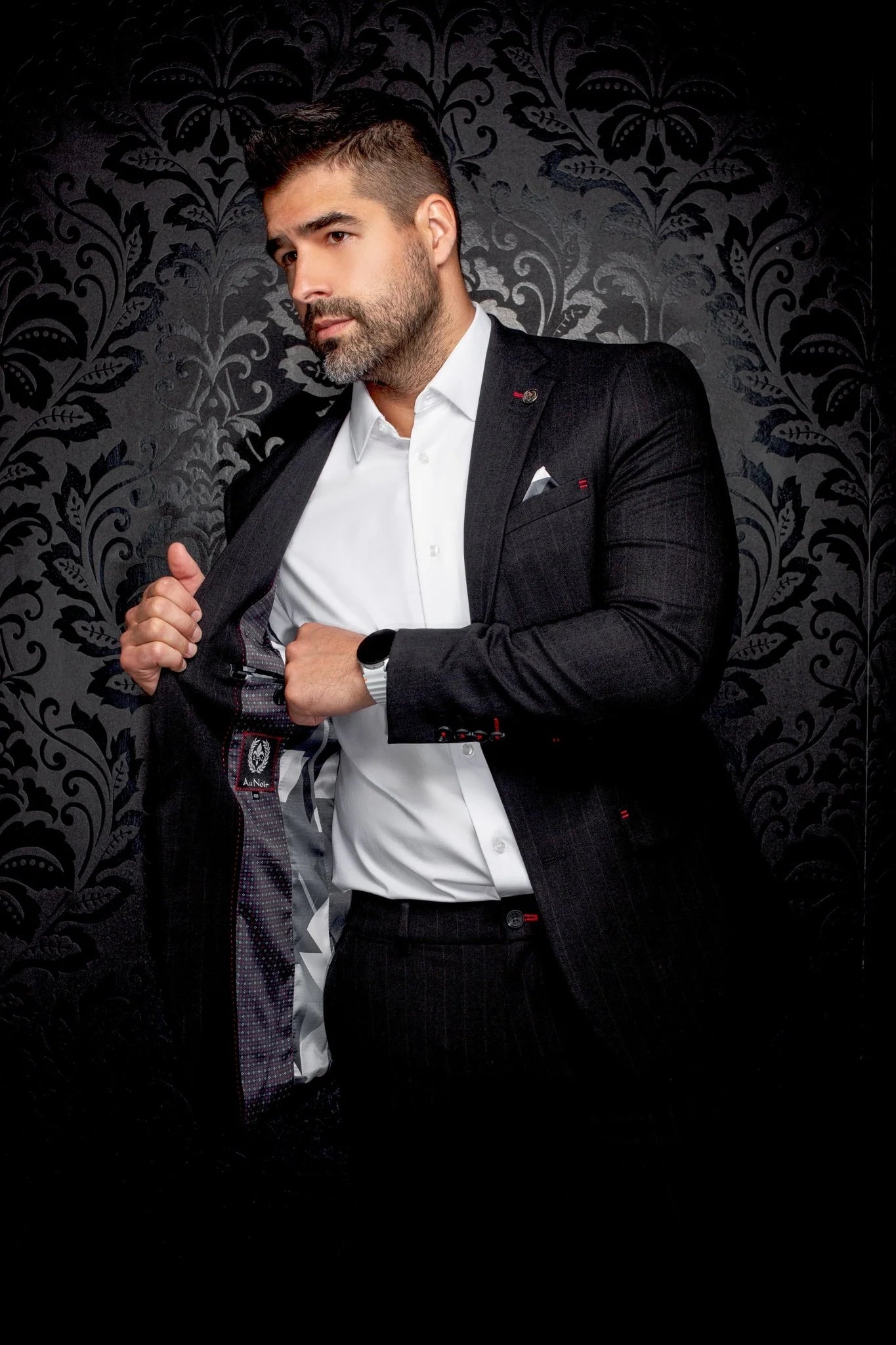 Au Noir Blazer Bomer - Black