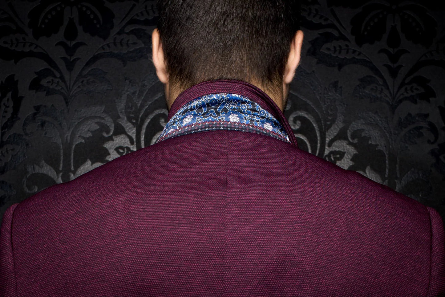 Au Noir Blazer Delon - Burgundy