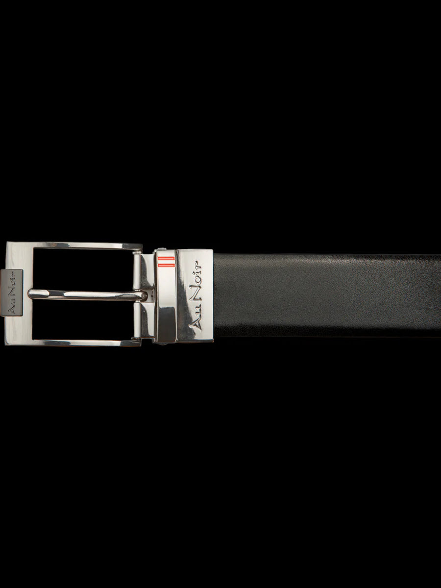 Au Noir Belt Desoto Gunmetal - Black Brown
