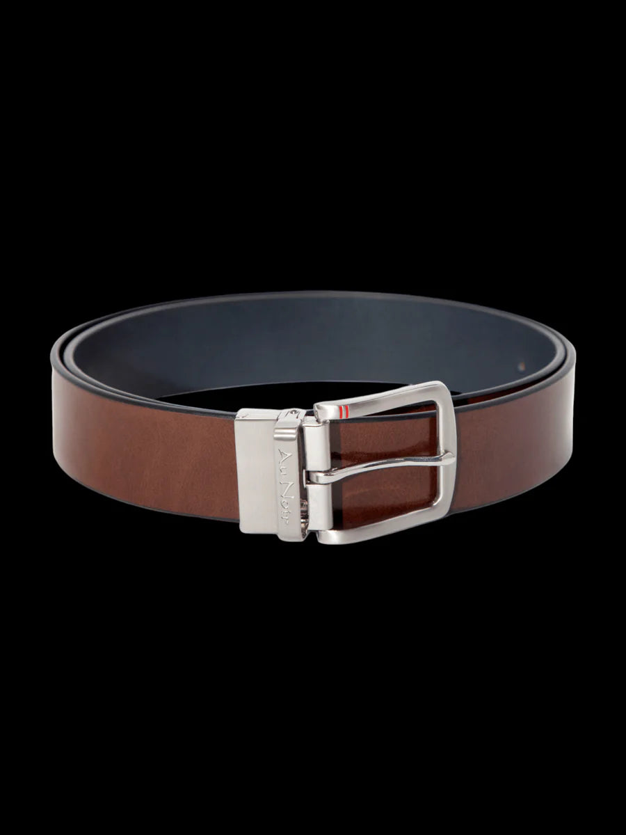 Au Noir Belt Strauss Brushed Nickel - Tan Navy