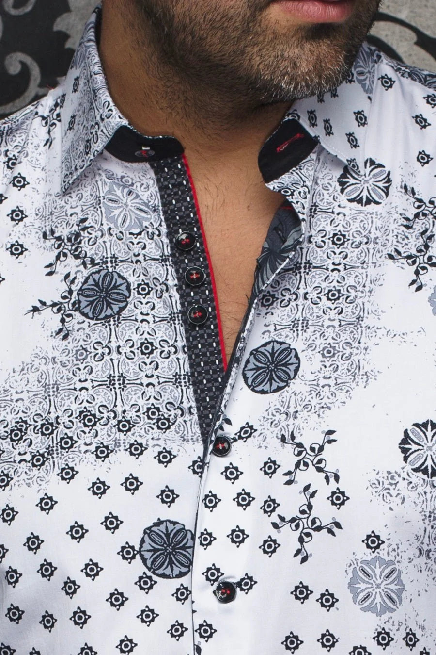 Au Noir LS Floriani - White Black