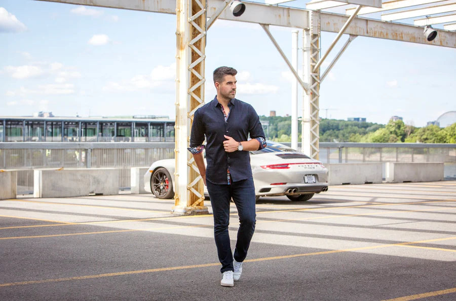 Au Noir LS Wolverin-Jacq - Navy