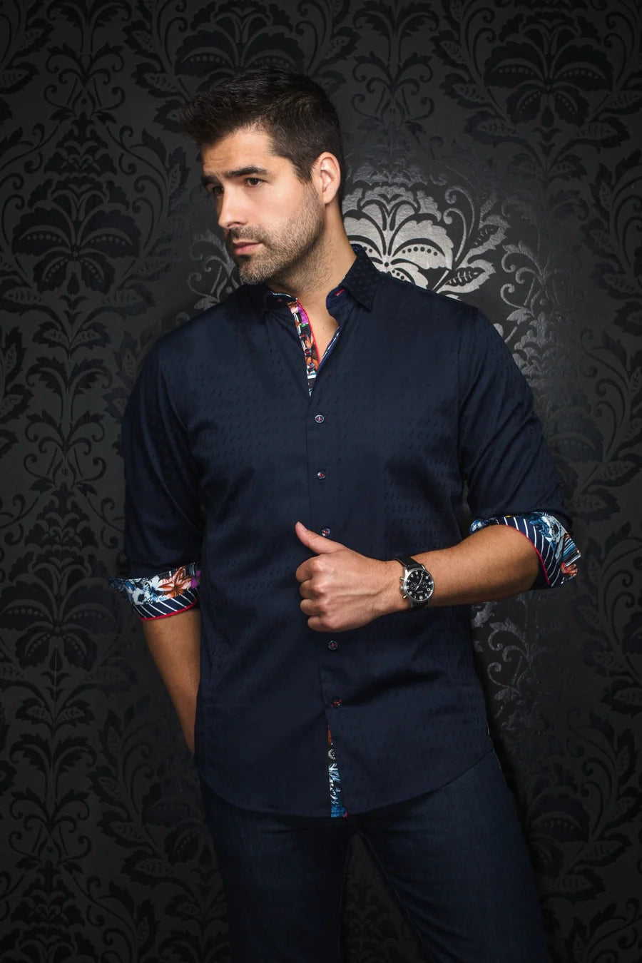 Au Noir LS Wolverin-Jacq - Navy