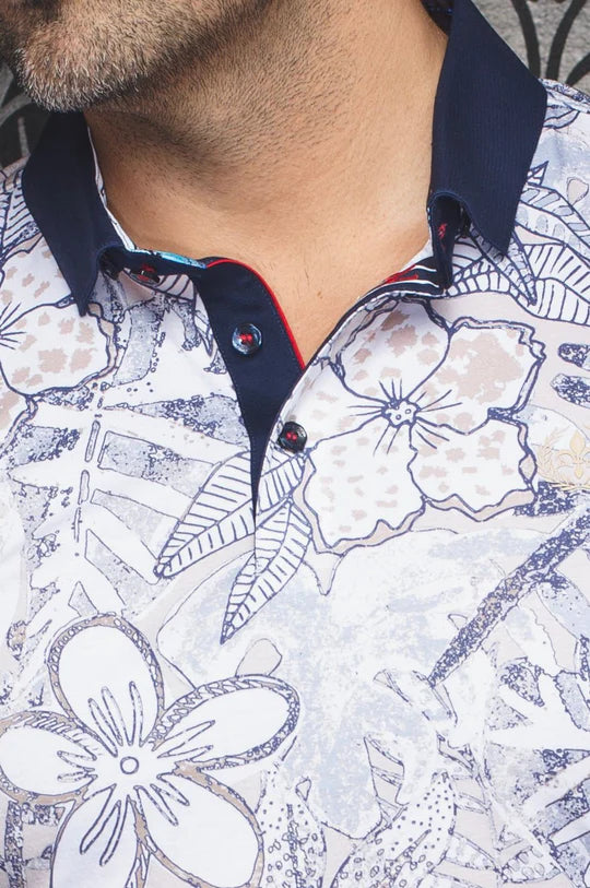 Au Noir Polo SS Bennett - Stone