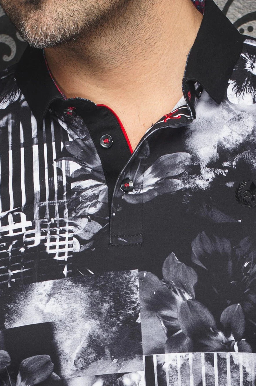 Au Noir Polo SS Brandt - Black