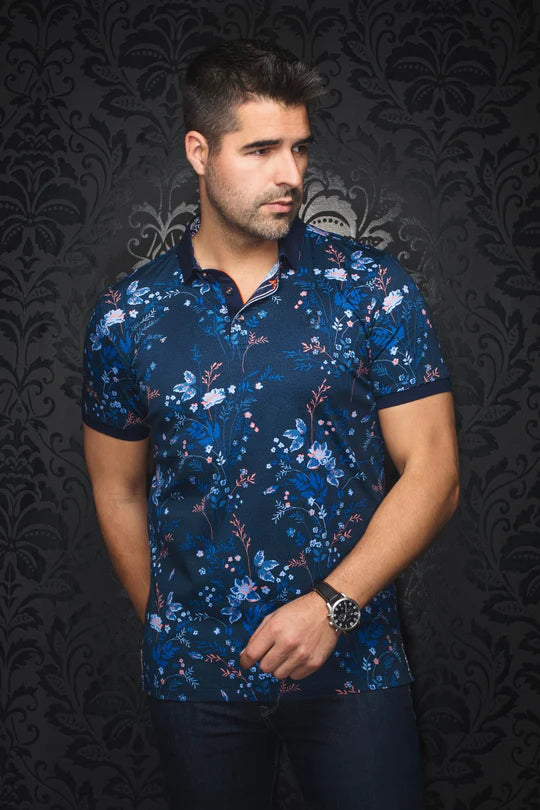 Au Noir Polo SS Caballero - Navy
