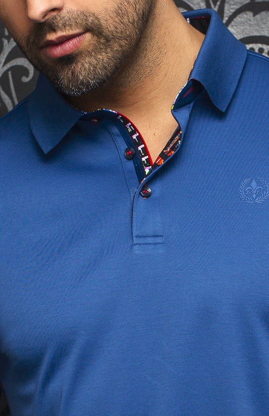 Au Noir Polo SS Eagle - Blue