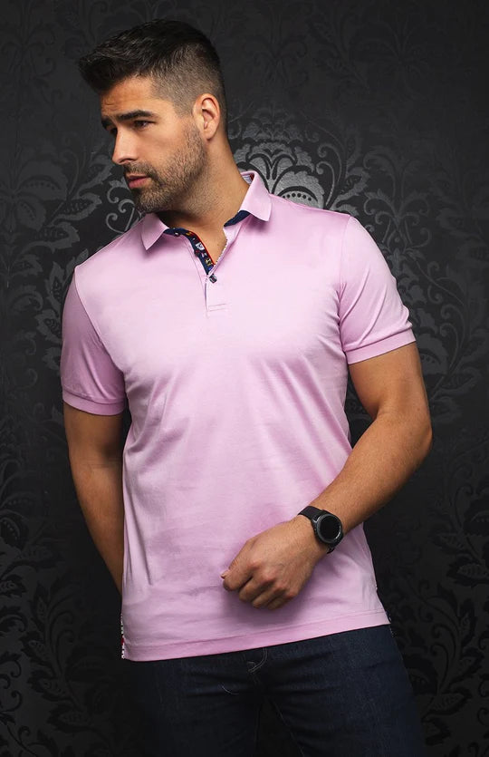 Au Noir Polo SS Eagle - Pink
