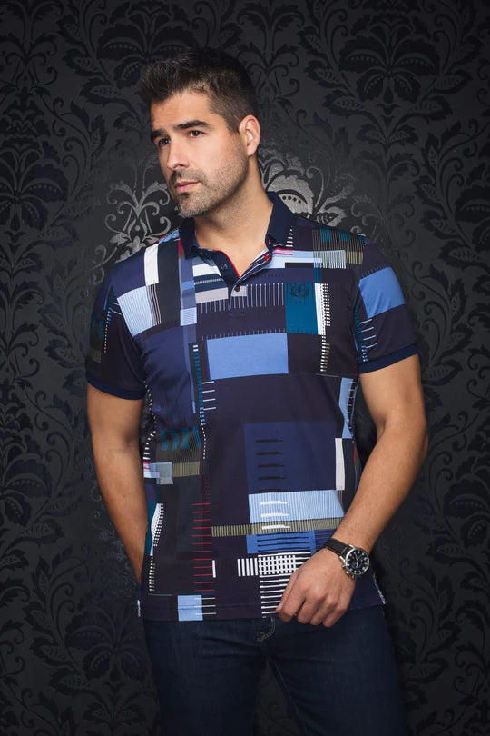 Au Noir Polo SS Sanremo - Navy