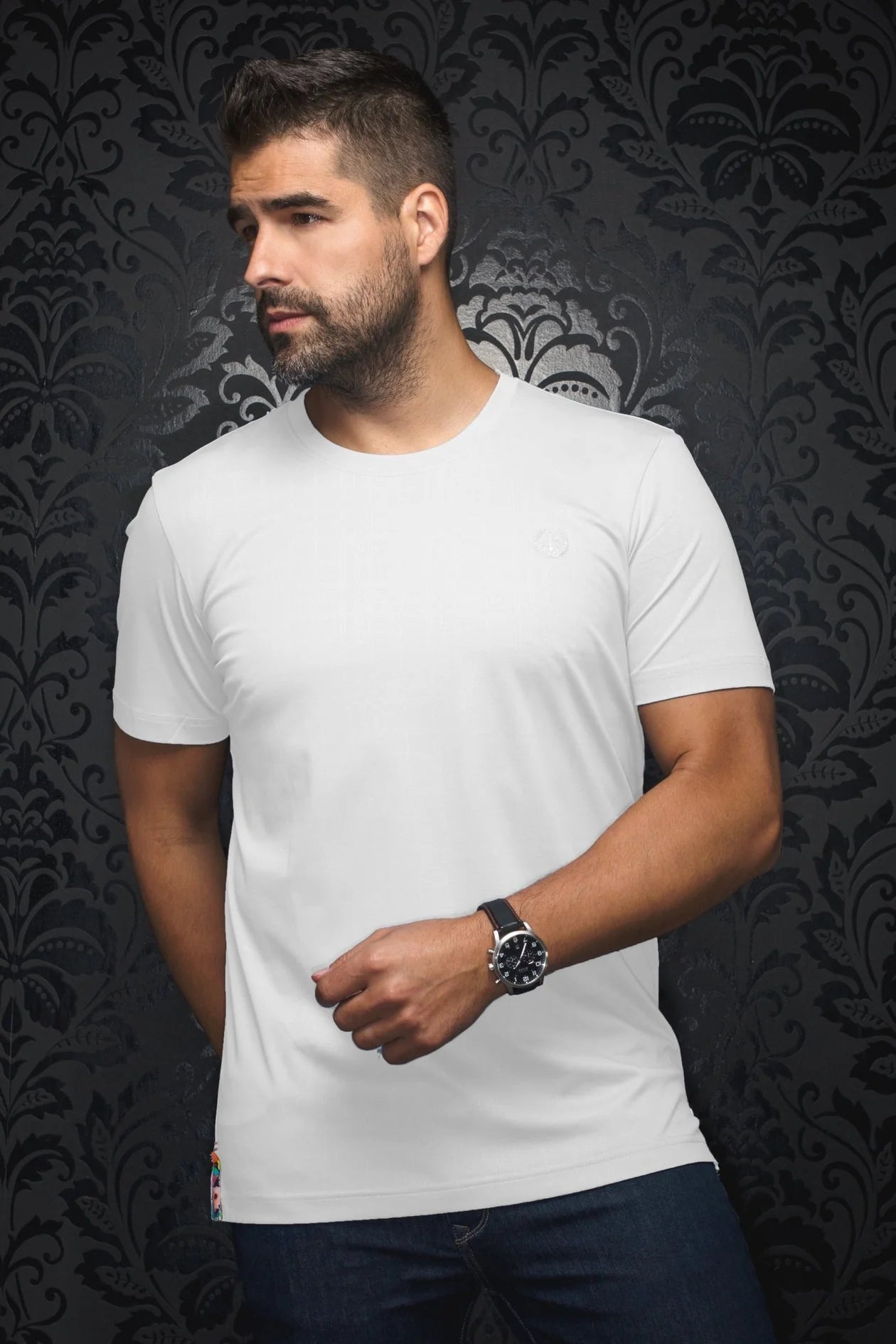 Au Noir T-Shirt Varenna C - White