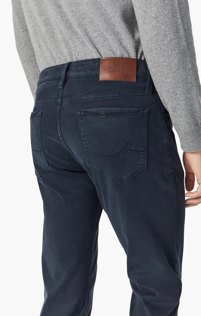 34 HERITAGE.JEANS | Cool Tapered Leg Pants in Navy Brushed Twill