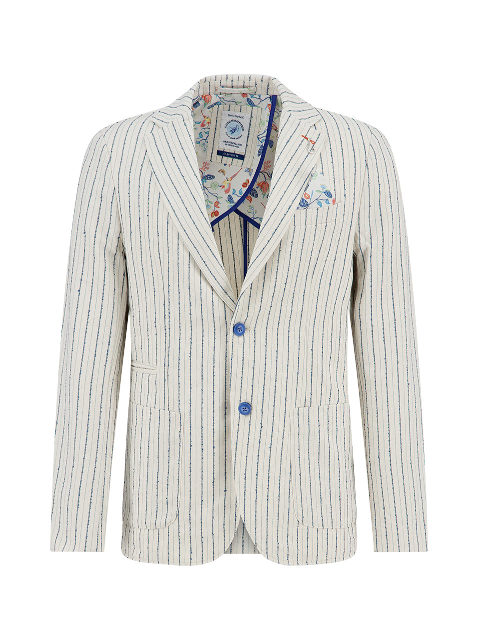 A Fish Named Fred Blazer Structure Stripe - Off White