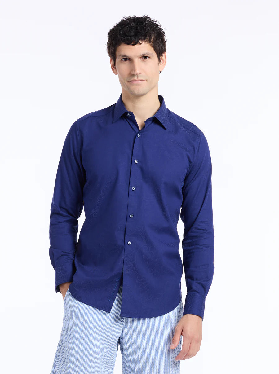 Robert Graham LS Hudson - Navy