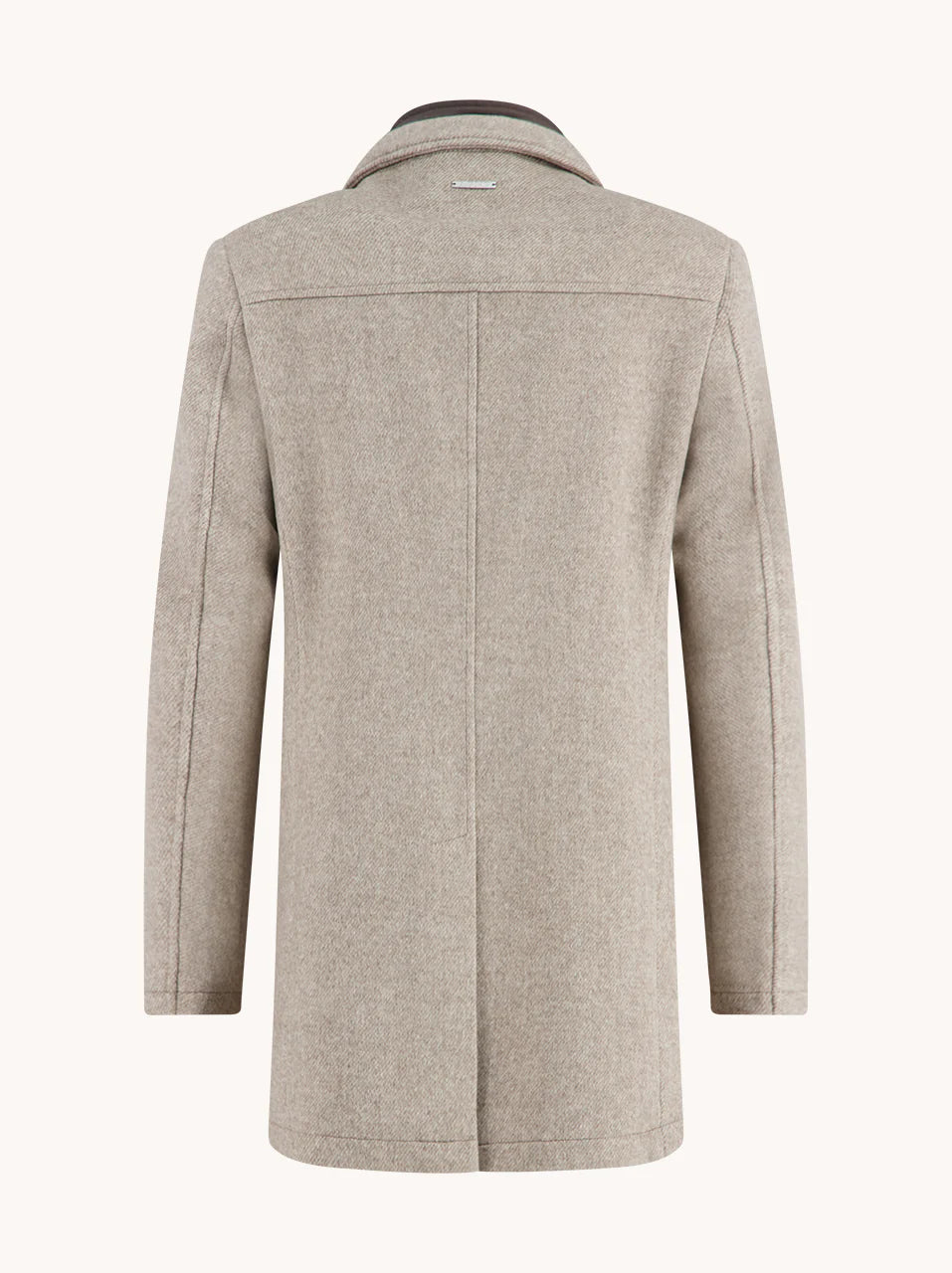 A Fish Named Fred Funnel Neck Coat - Sand