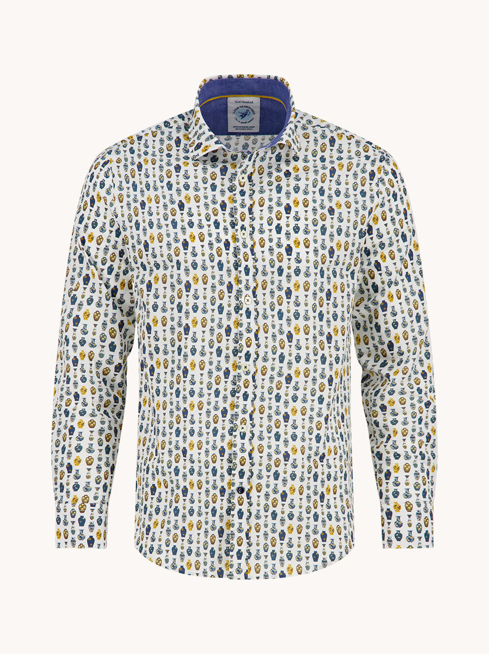 A Fish Named Fred Shirt LS Vase Gold - Yellow