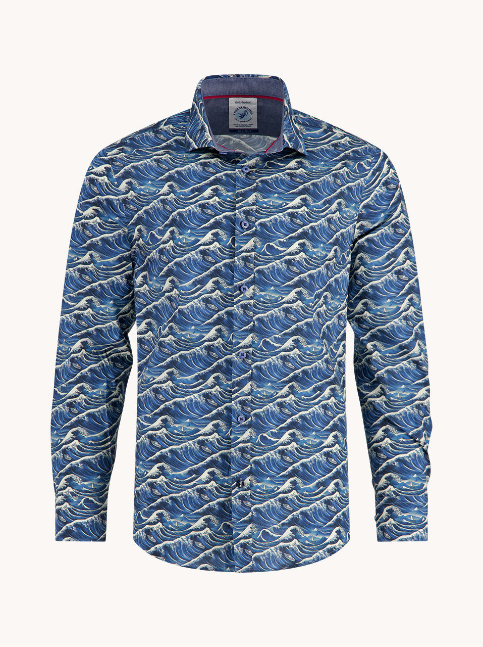 A Fish Named Fred Shirt LS Wave Jeans - Blue