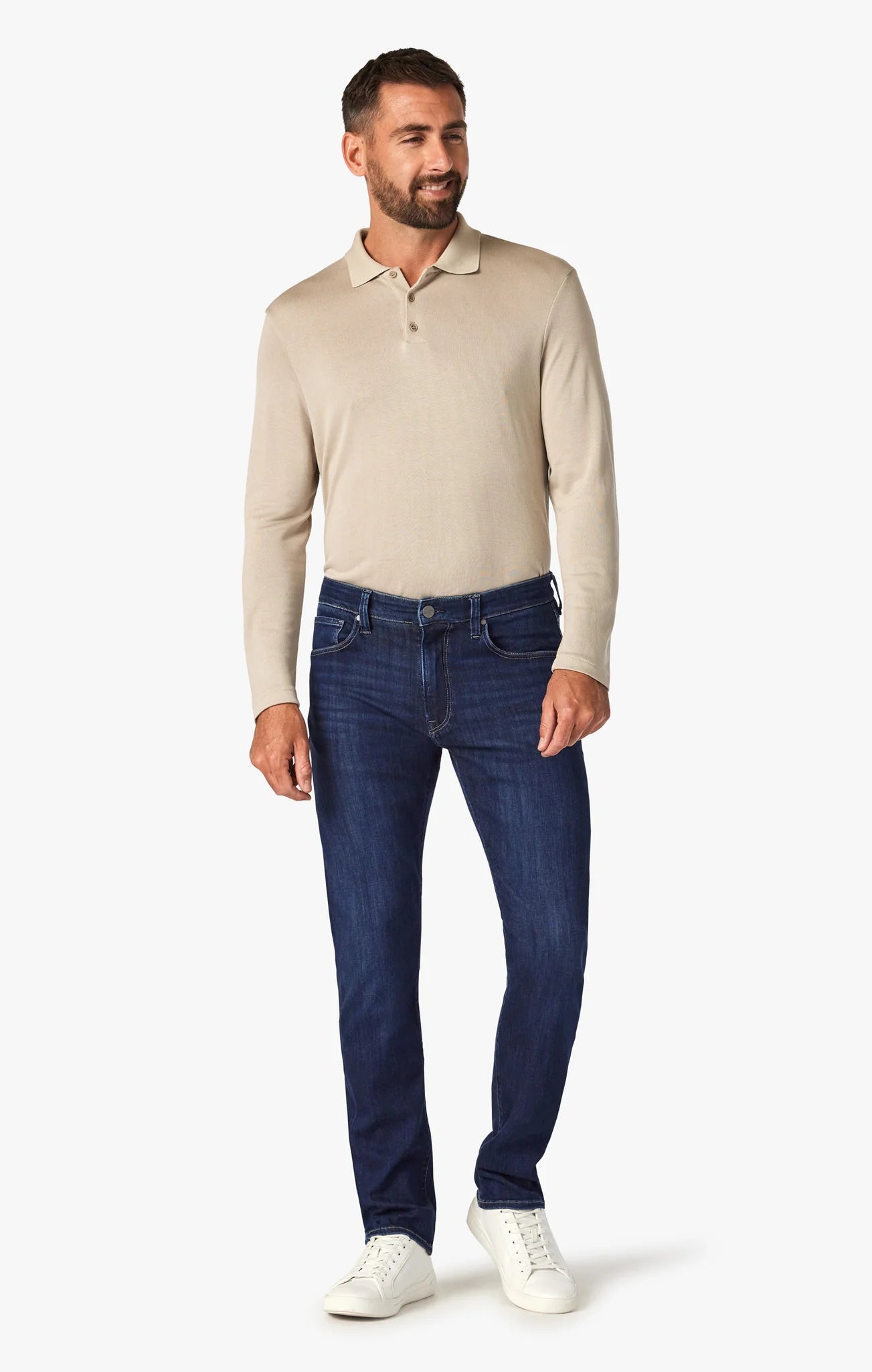 34 HERITAGE COOL Dark Brushed Refined Jean