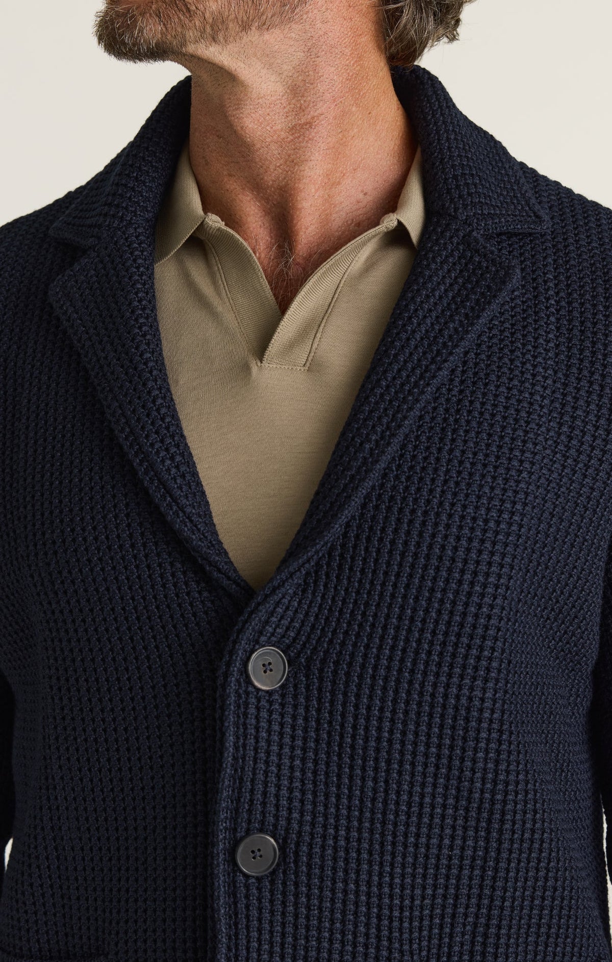 34 Heritage Birch Sweater Blazer - Navy