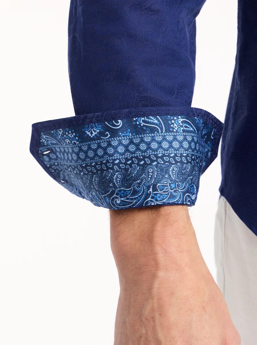 Robert Graham LS Hudson - Navy