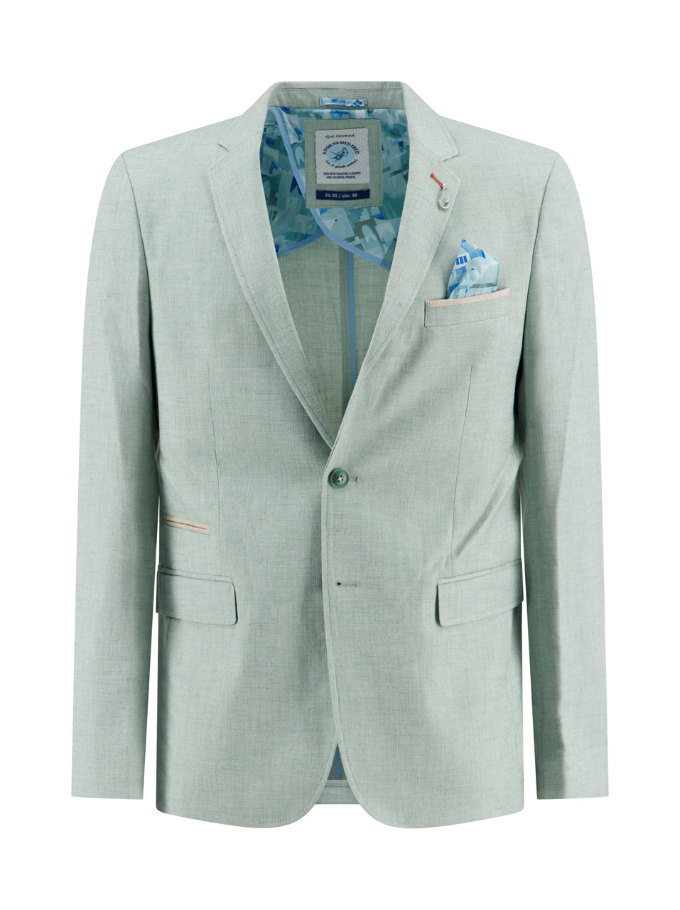 A Fish Named Fred Blazer Linen Look- Thyme