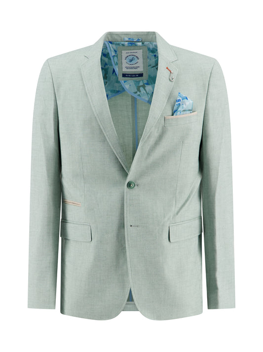 A Fish Named Fred Blazer Linen Look- Thyme