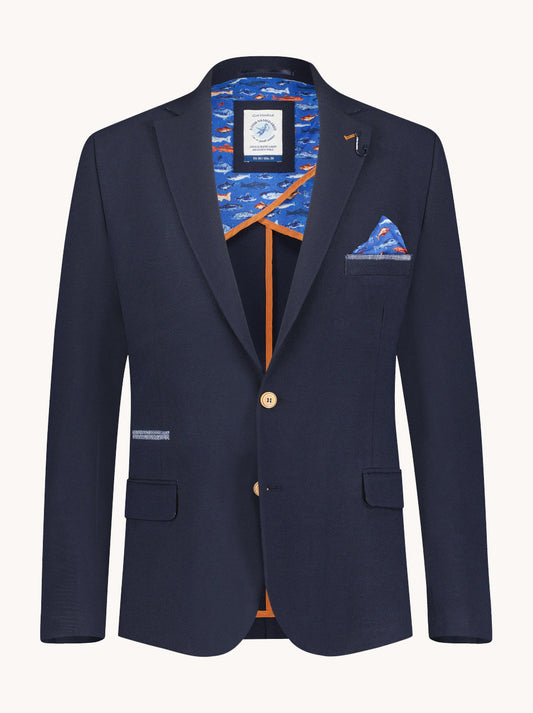 A Fish Named Fred Blazer Bubble - Navy