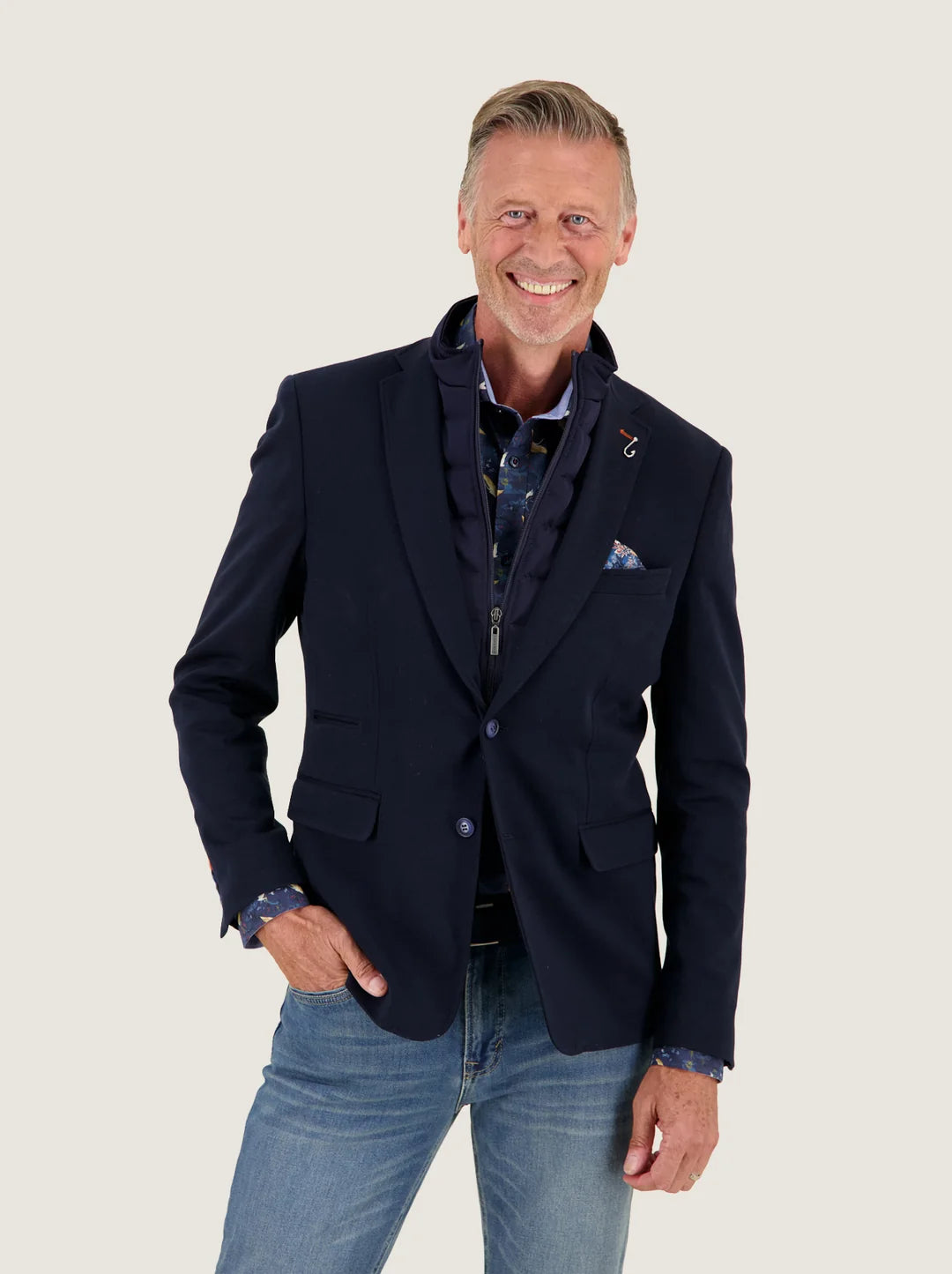 A Fish Named Fred Insert Blazer - Navy